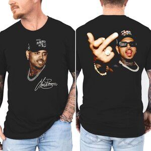 Chris Brown Breezy Bowl XX Tour 2025 Shirt Vintage Middle Finger Graphic Tee 05